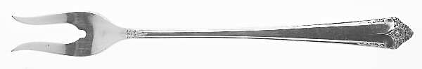 Starlight (Silverplate, 1950) Short Handle Pickle/Olive Fork by International Silver