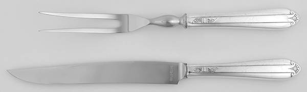 Starlight (Silverplate, 1939) Small Stainless Blade 2-Piece Steak Carving Set