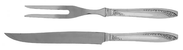 Starlight (Silverplate, 1953) Small Stainless Blade 2-Piece Steak Carving Set
