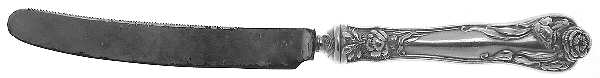 Stratford (Sterling, 1902, No Monograms) Orange Knife with Silverplate Blade
