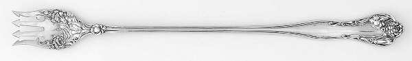 Stratford (Sterling, 1902, No Monograms) Long Handle Pickle/Olive Fork