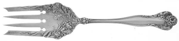 Stratford (Sterling, 1902, No Monograms) Small Solid Cold Meat Serving Fork
