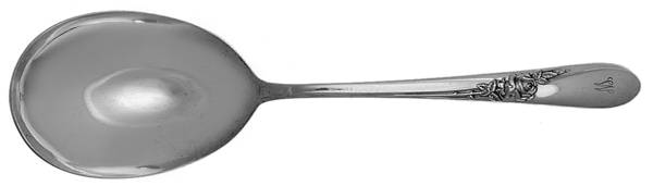 Stratford (Silverplate, 1955) Monogram Solid Smooth Casserole Spoon