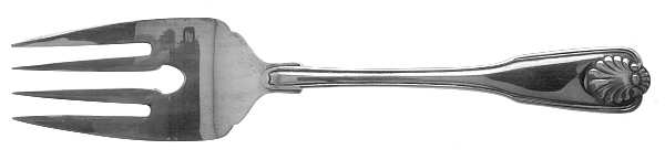 Stratford (Silverplate, 1985) Large Solid Cold Meat Serving Fork