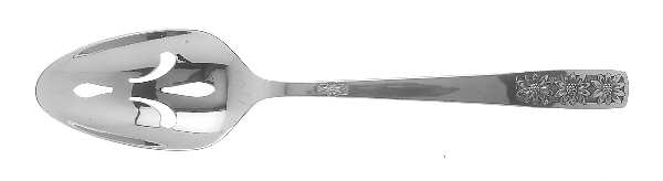 Suncrest-Spring Charm (Stainless) Pierced Tablespoon (Serving Spoon)