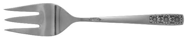 Suncrest-Spring Charm (Stainless) Medium Solid Cold Meat Serving Fork