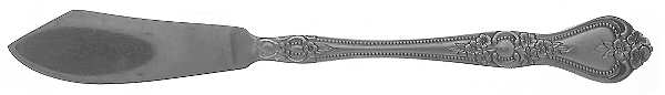 Summer Rose (Stainless) Flat Handle Master Butter Knife
