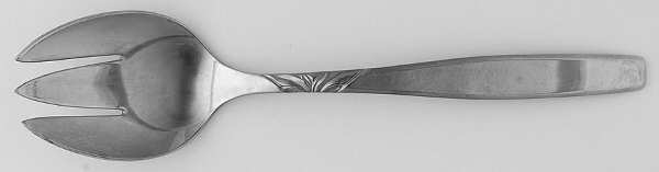 Swirl (Stainless) Small Solid Cold Meat Serving Fork by International Silver