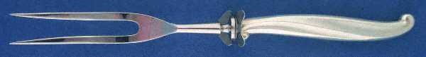 Swan Lake (Sterling, 1960) Large Stainless-Prong Roast Carving Fork