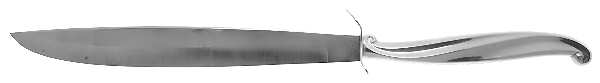 Swan Lake (Sterling, 1960) Large Stainless Blade Roast Carving Knife