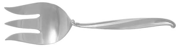 Swan Lake (Sterling, 1960) Medium Solid Cold Meat Serving Fork