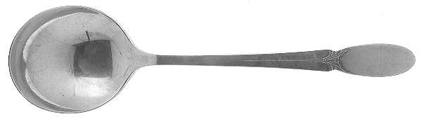 Sylvia (Silverplate, 1934) Round Bowl Soup Spoon (Gumbo)