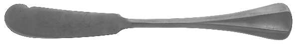 Symmetry (Stainless, Lyon Collection) Flat Handle Butter Spreader