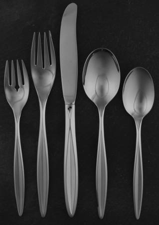 Symmetry (Stainless, Pointed Tip) 5 Piece Place Setting