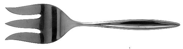 Symmetry (Stainless, Pointed Tip) Medium Solid Cold Meat Serving Fork