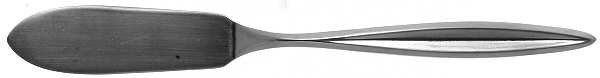 Symmetry (Stainless, Pointed Tip) Flat Handle Master Butter Knife