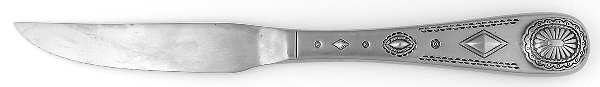 Taos (Stainless) Individual Steak Knife Hollow Handle Serrate Blade by International Silver