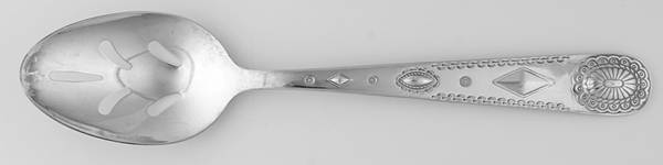Taos (Silverplate, 1990) Pierced Tablespoon (Serving Spoon)