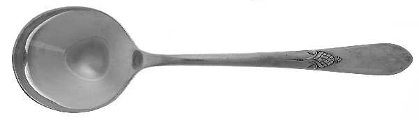 Tapestry (Silverplate, 1940) Round Bowl Soup Spoon (Gumbo)