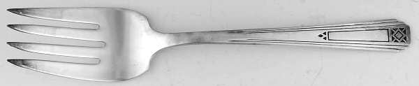 Terrace (Silverplate, 1932) Medium Solid Cold Meat Serving Fork