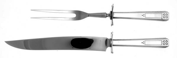 Terrace (Silverplate, 1932) Small Stainless Blade 2-Piece Steak Carving Set