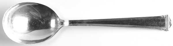 Theseum (Sterling, 1922, No Monograms) Round Bowl Soup Spoon (Cream Soup)