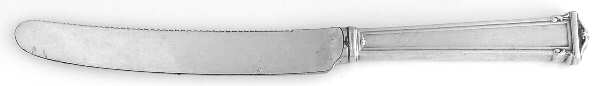 Theseum (Sterling, 1922, No Monograms) Orange Knife with Silverplate Blade