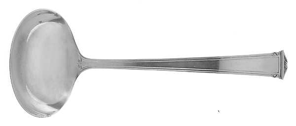 Theseum (Sterling, 1922, No Monograms) Solid Gravy Ladle