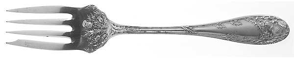 Thistle (Silverplate, 1911) Medium Solid Cold Meat Serving Fork