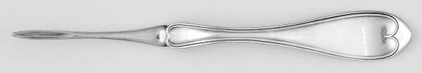 Threaded Oval (Silverplate, 1910) Solid Nut Pick