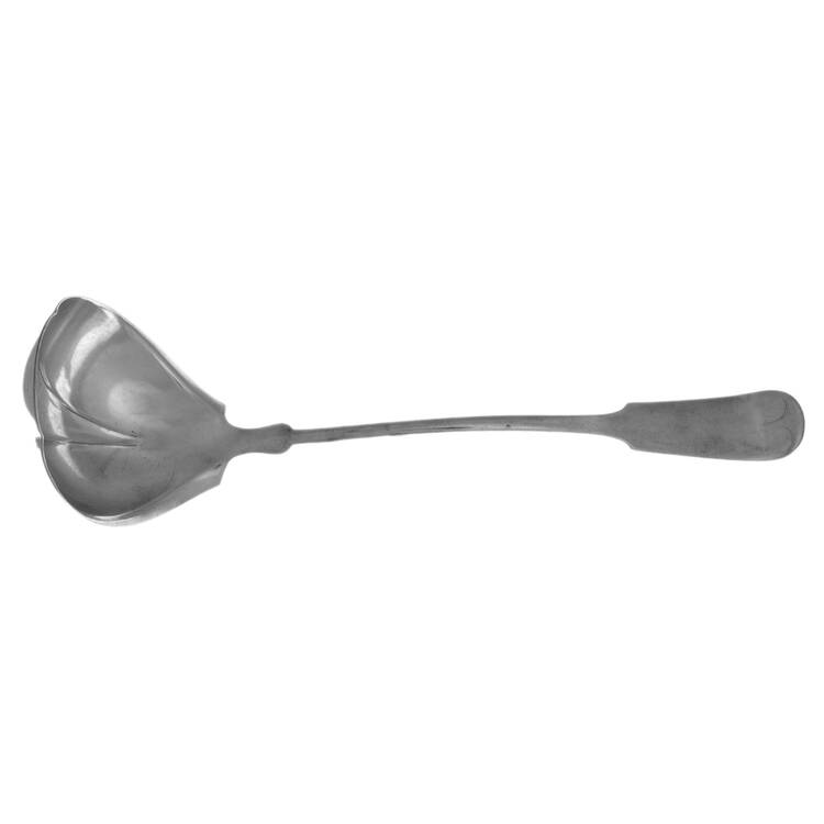 Tipped (Silverplate) Soup Ladle with Scalloped Bowl