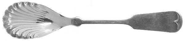 Tipped (Silverplate) Sugar Shell Spoon by International Silver