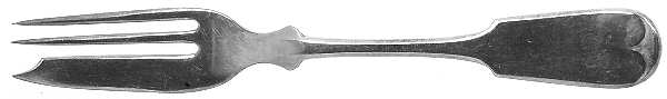 Tipped (Silverplate) Individual Pie Fork by International Silver