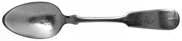Tipped (Silverplate) Monogram Teaspoon