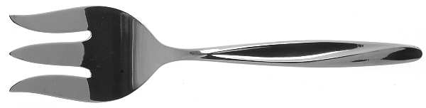 Topic (Stainless) Medium Solid Cold Meat Serving Fork