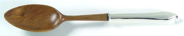 Torchlight (Sterling, 1954) Salad Serving Spoon with Wooden Bowl