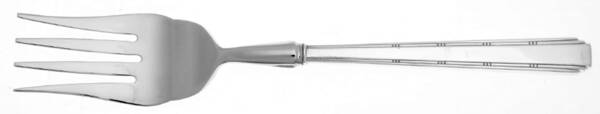 Tower (Silverplate, 1932) Cold Meat Fork Large, Stainless Tines HC