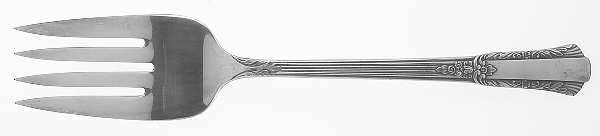 Treasure (Silverplate, 1940) Medium Solid Cold Meat Serving Fork