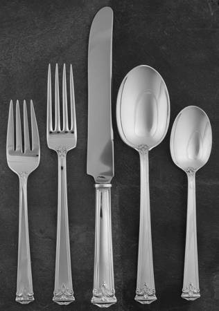 Trianon (Sterling, 1921, No Monograms) 5 Piece Place Size Setting