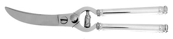 Trianon (Sterling, 1921, No Monograms) Poultry Shears with Stainless Blades