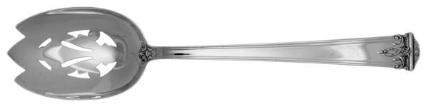 Trianon (Sterling, 1921, No Monograms) Pierced Tablespoon (Serving Spoon)