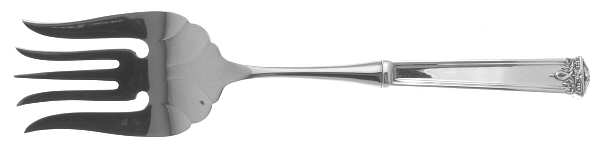 Trianon (Sterling, 1921, No Monograms) Stainless-Tine Utility Serving Fork