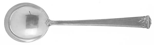 Trianon (Sterling, 1921, No Monograms) Round Bowl Soup Spoon (Bouillon)