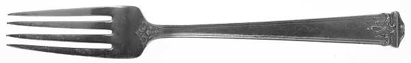Trianon (Sterling, 1921, No Monograms) Solid Youth Tea Fork