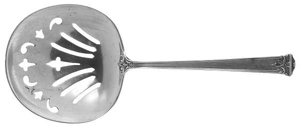 Trianon (Sterling, 1921, No Monograms) Solid Bon Bon Spoon with Pierced Bowl