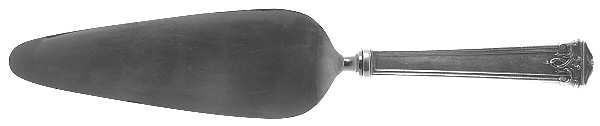 Trianon (Sterling, 1921, No Monograms) Pie Server with Stainless Blade