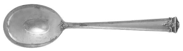 Trianon (Sterling, 1921, No Monograms) Round Bowl Soup Spoon (Cream Soup)