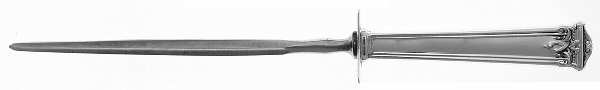 Trianon (Sterling, 1921, No Monograms) Small Knife Sharpener W/Sterling Guard