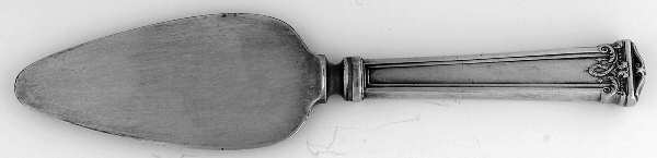 Trianon (Sterling, 1921, No Monograms) Cheese Server with Silverplate Blade