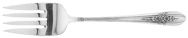 Triumph (Silverplate, 1941) Medium Solid Cold Meat Serving Fork